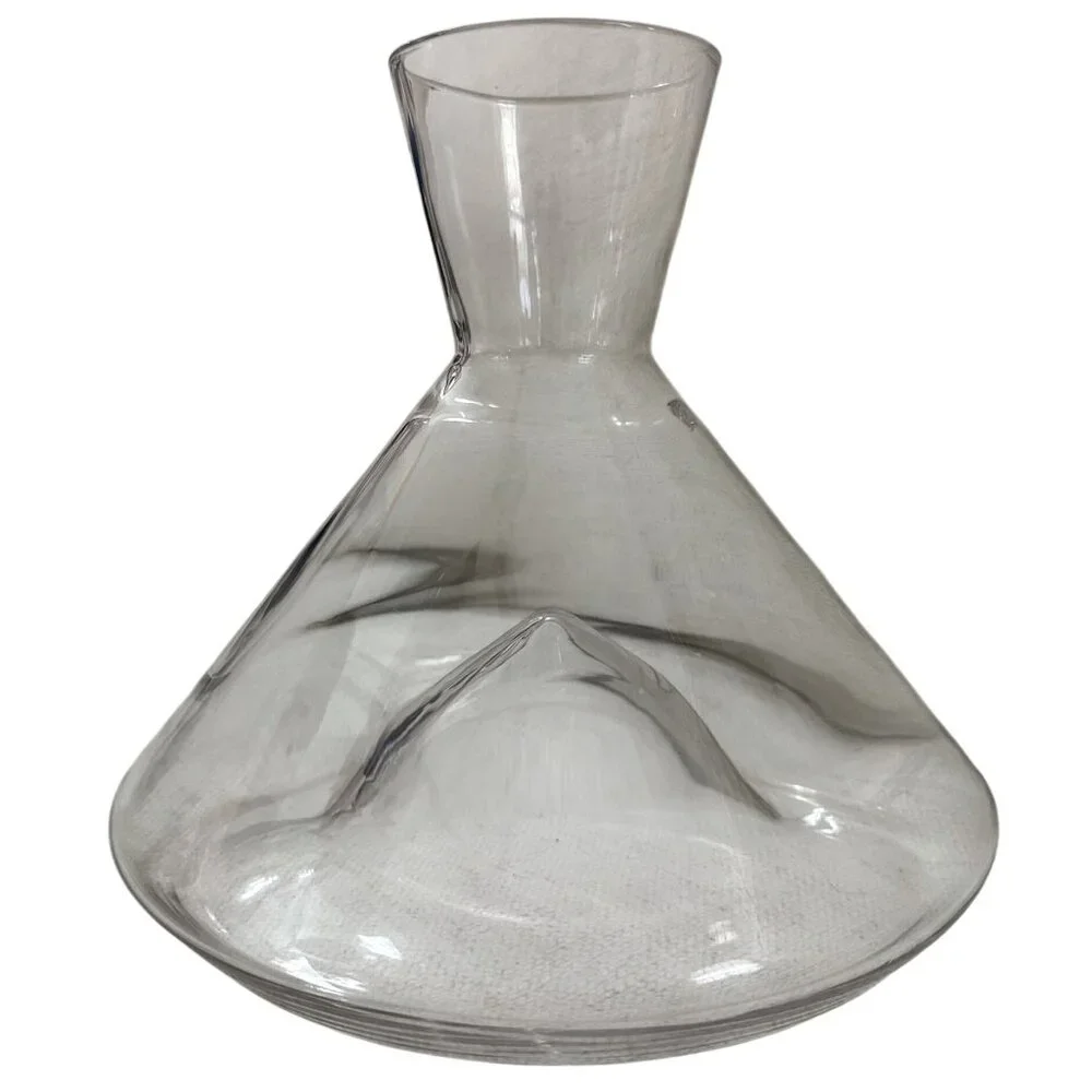 Sempli Monti Crystal Decanter Aerator Lead Free Hand Blown Holds 750ml Bottle